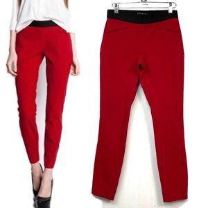 Theory Red Merryn New Recovery Skinny Pants Size 2
